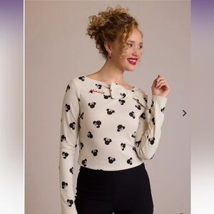 Disney Her Universe Minnie Mouse Bow Top NWT XL